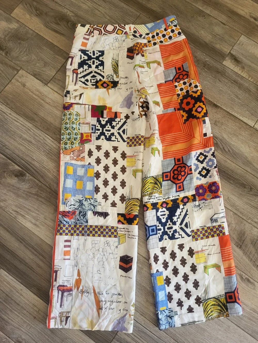 Tory Burch Sienna Printed Silk Trousers Size 6